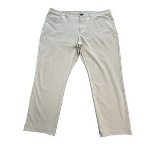 Public Rec‎ Pants Men 42x28 Khaki Workday Stretch Chino Straight Trouser #ST6-9